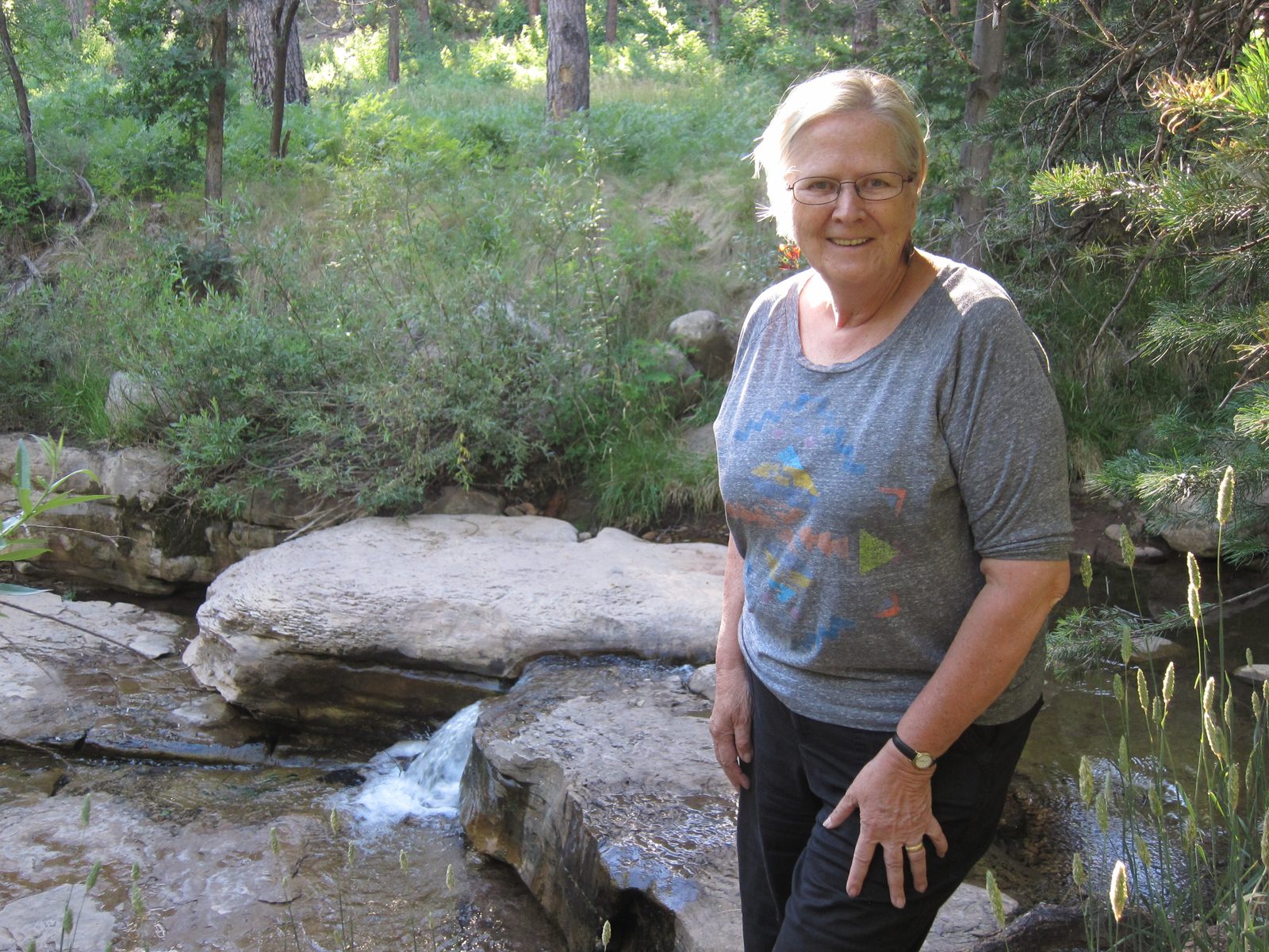 Back over at Christopher Creek ... this was the biggest water fall we found.
